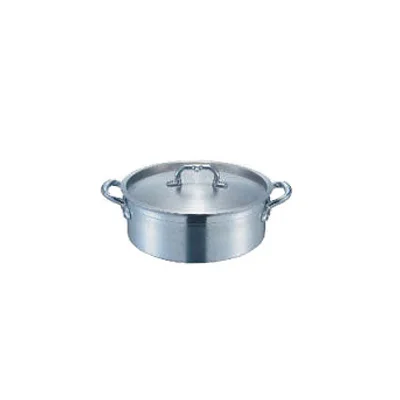 European Style Composite Bottom Aluminium Rondeau Pan With Cover