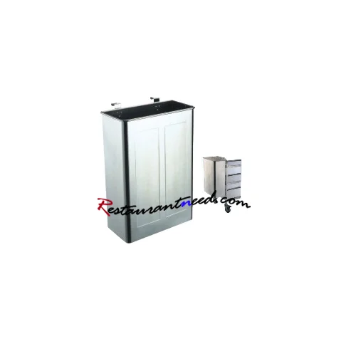 Stainless Steel Cutlery Collecting Bin With Hooks