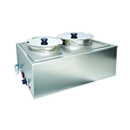 Electric 2 Round Pans Food Warmer With Tap