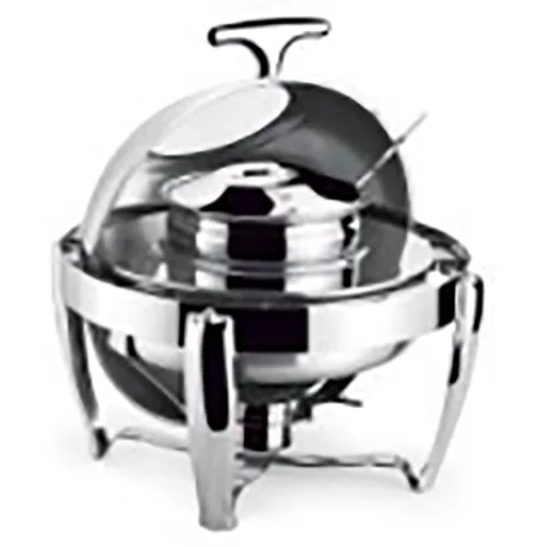Stainless Steel Round Roll Top Soup Kettle With Show Window