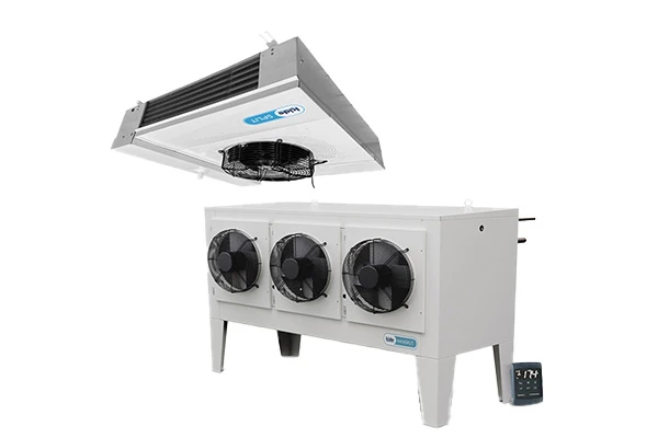 Maxi-split refrigeration units for medium volume cold storage rooms