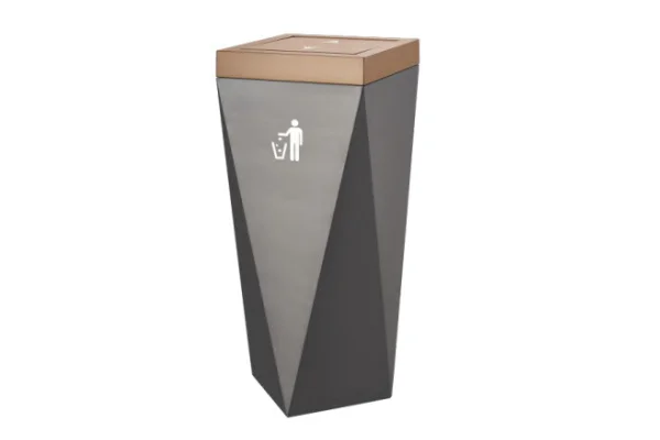 Floor-Standing Ashtray Trash Can HS-TC06