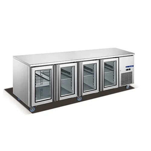 4 Glass Doors Fancooling Undercounter Chiller