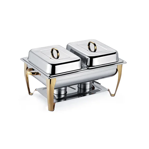 Stainless Steel Double Cover Chafing Dish
