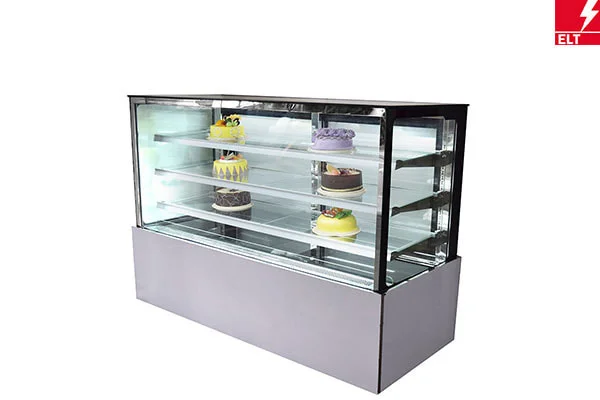 White Square Refrigerated Bakery Display Case with LED Lighting YRG-D01