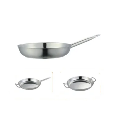 Stainless Steel Composite Bottom Frying Pan With Single Handle