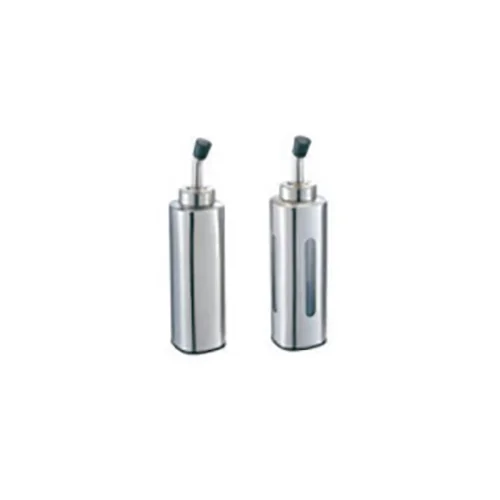 8"Triangle Stainless Steel Oil & Vinegar Cruet