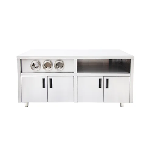 Center Island with 3 Cup Dispenser