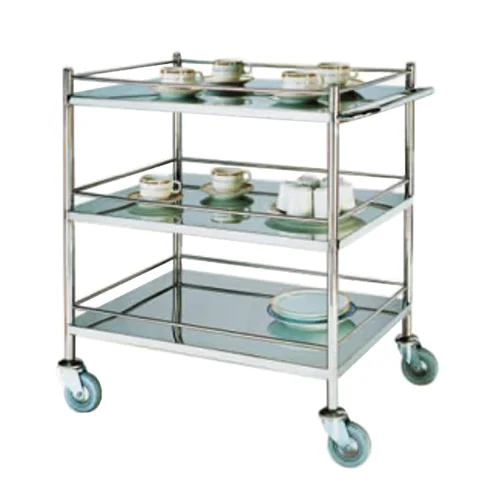 Three Layers Round Serving Cart