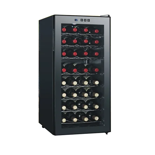 32 Bottles Semiconductor Wine Cooler With Touch Panel