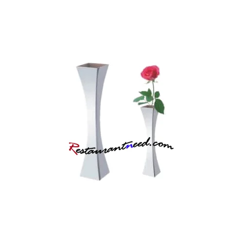 H210mm Stainless Steel Square V Shape Single Flower Vase